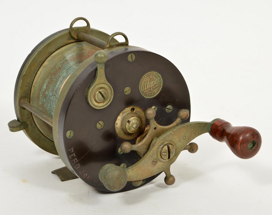 1930 Bakelite P Flueger 4/0 Atlapac Fishing Reel (1 of 8)
