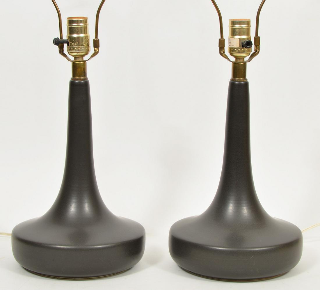 Pr Lotte & Gunnar Bostlund Ceramic Table Lamps 60s (1 of 4)