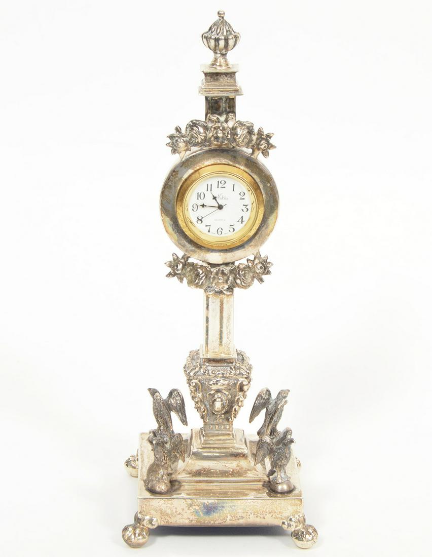Vintage Sterling Nikka Table Clock (1 of 8)