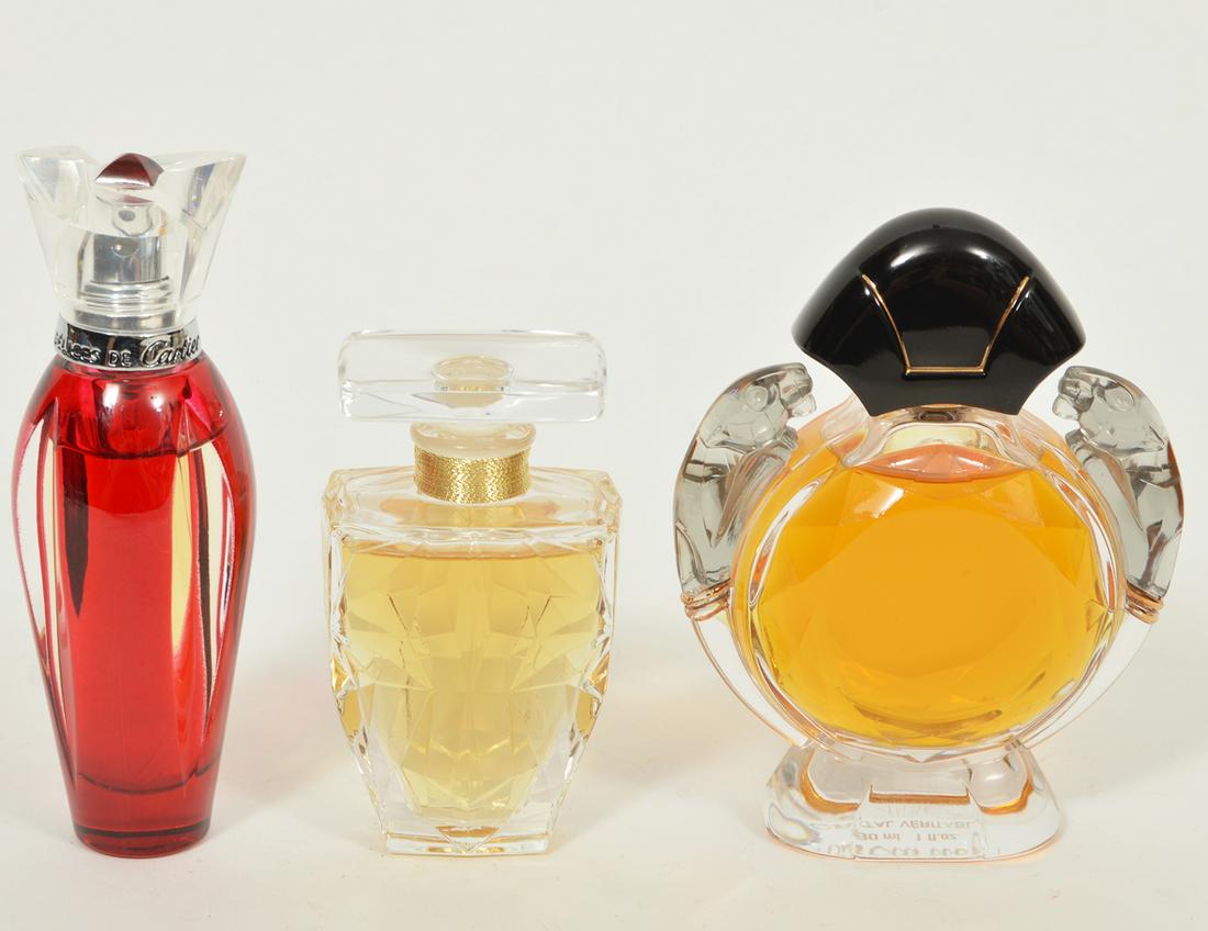 Lot of 3 Vintage Bottles of Cartier Perfume (1 of 5)