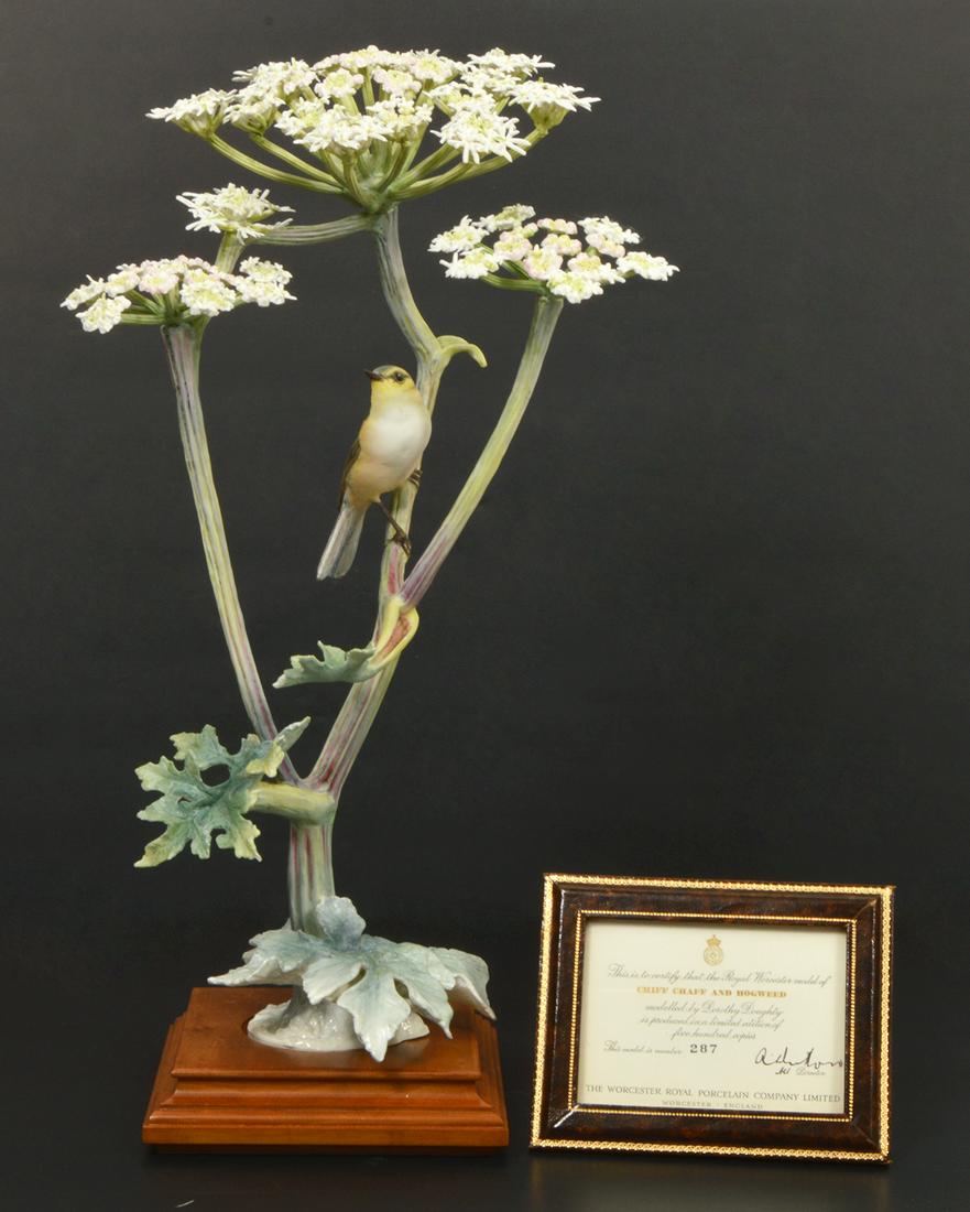 Royal Worcester Chiff Chaff on Hogweed (1 of 7)