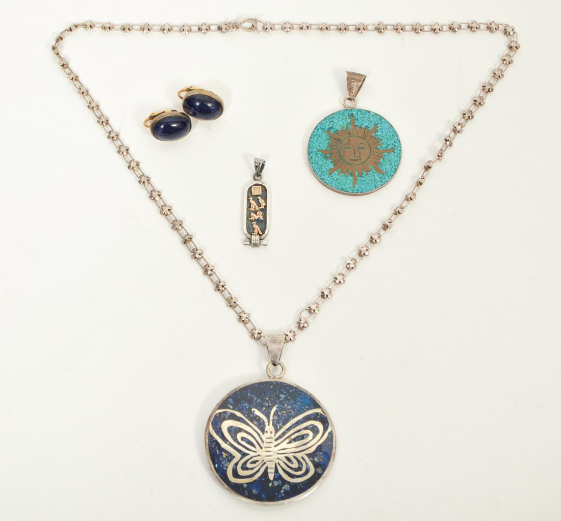 Lot of Sterling Silver Mixed Metals Jewelry (1 of 8)