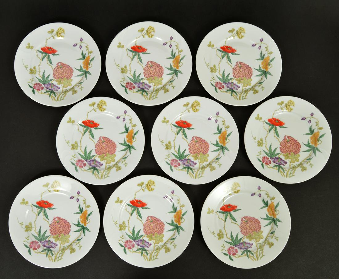 9 Raynaud & Co Limoges Dioraflor Plates (1 of 3)