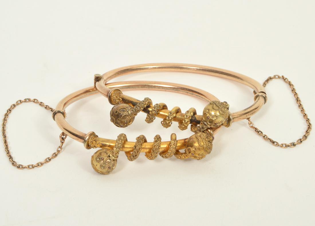 2 Gold Filled Victorian Etruscan Revival Bracelets (1 of 5)