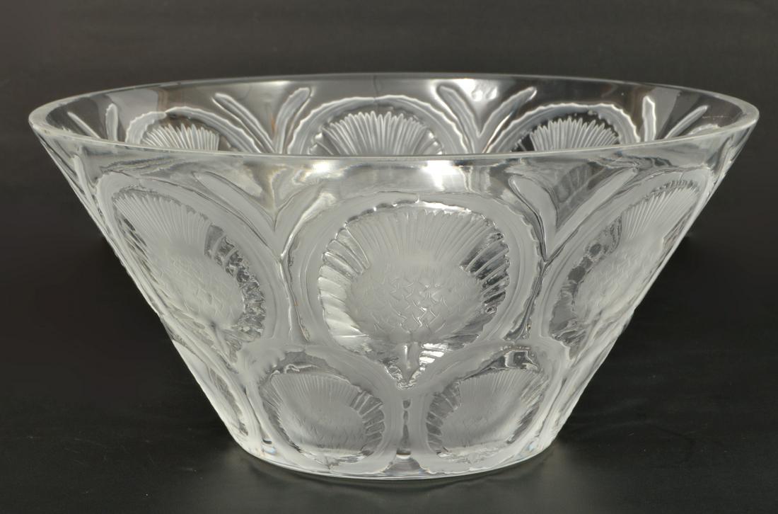 Lalique Chardons Large Crystal Thistle Bowl (1 of 4)