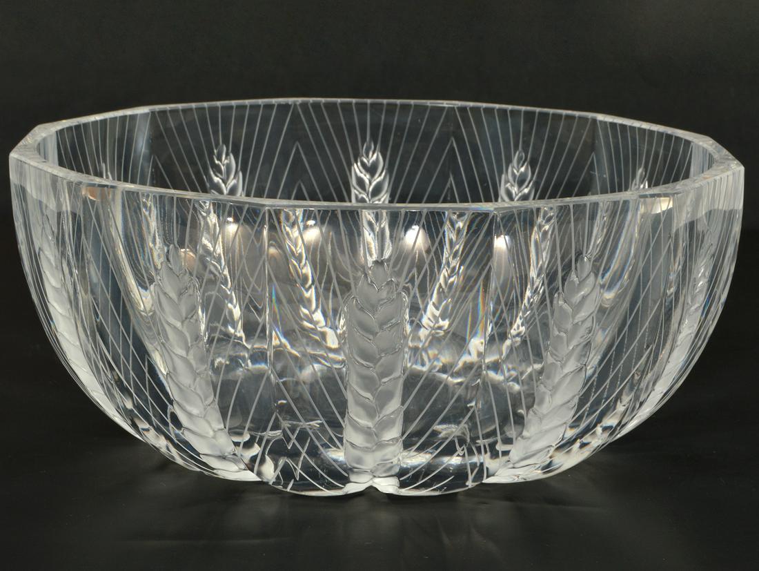 Lalique Ceres Crystal Bowl 8.75" Signed (1 of 3)