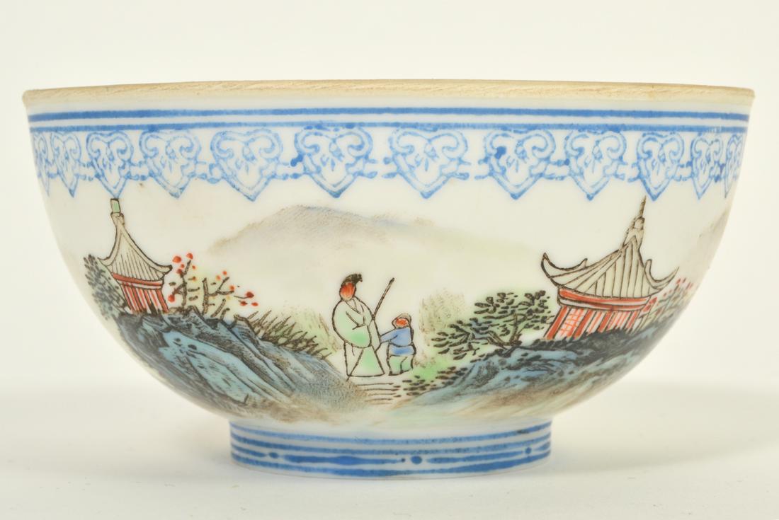 Chinese Qing Dynasty Egg Shell Porcelain Bowl (1 of 10)