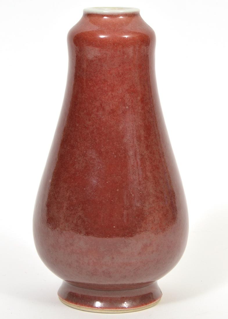 Chinese Sang de Boeuf Oxblood Vase (1 of 4)