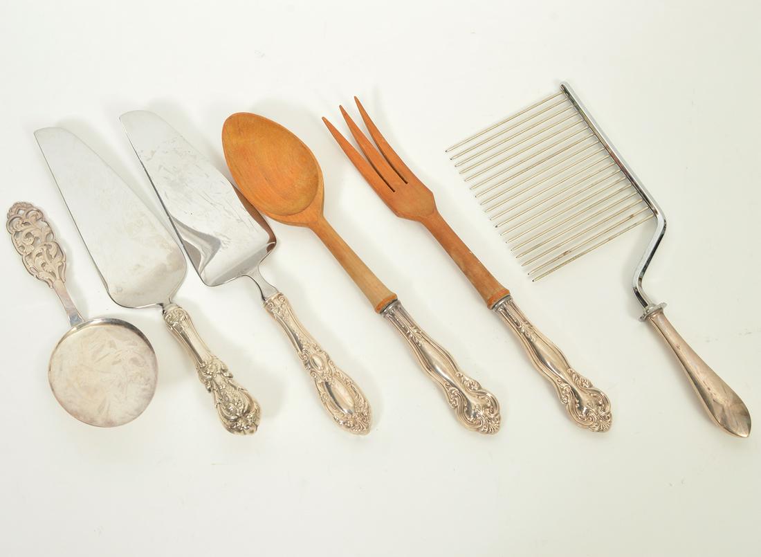 Lot of Sterling & 830 Silver Antique Utensils (1 of 6)