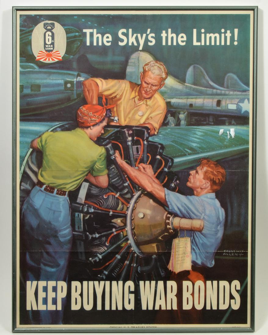 Original World War 2 Poster by Courtney Allen (1 of 6)