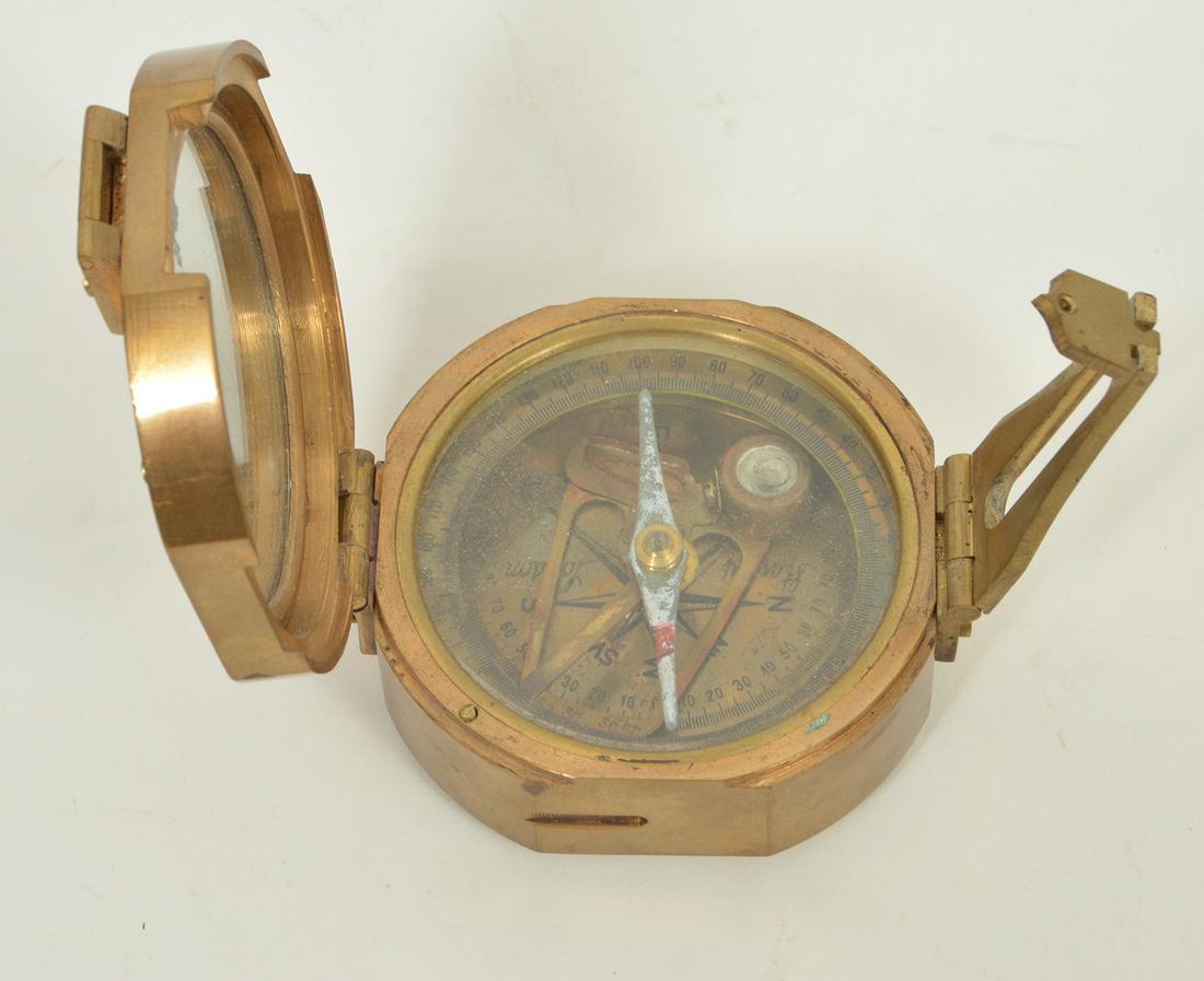 Natural Sine Stanley London Brass Compass (1 of 9)
