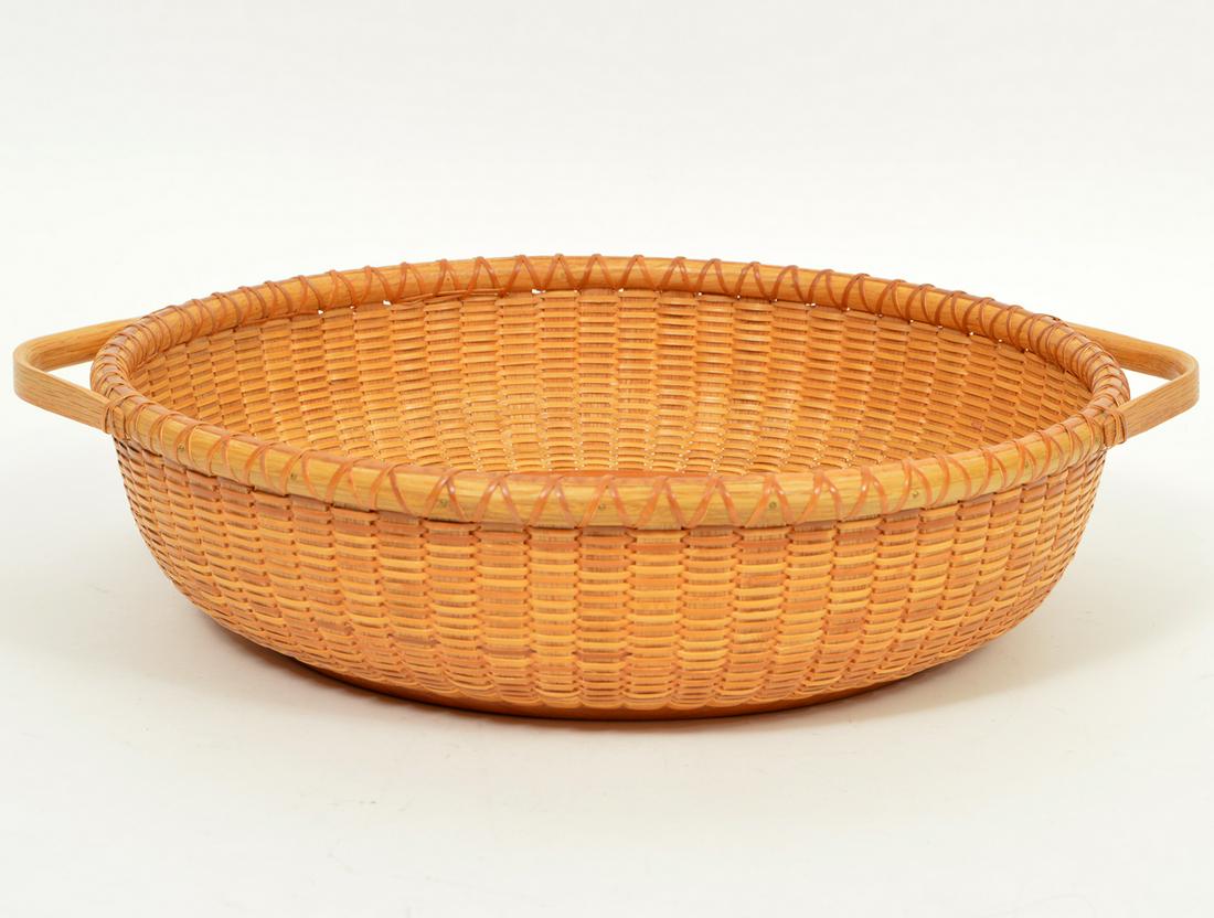 Large Round Nantucket Beverly Thomas Basket Purse (1 of 5)