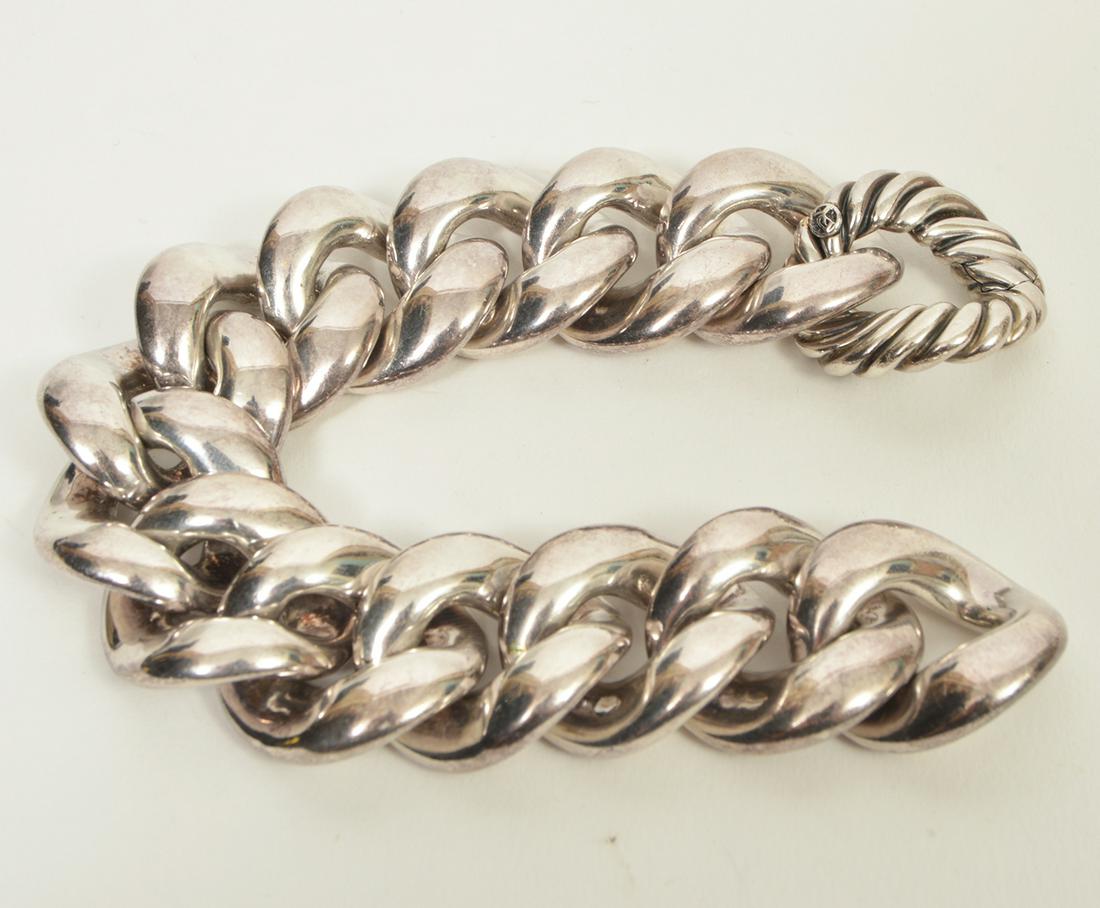 David Yurman Sterling Curb Chain Bracelet (1 of 5)