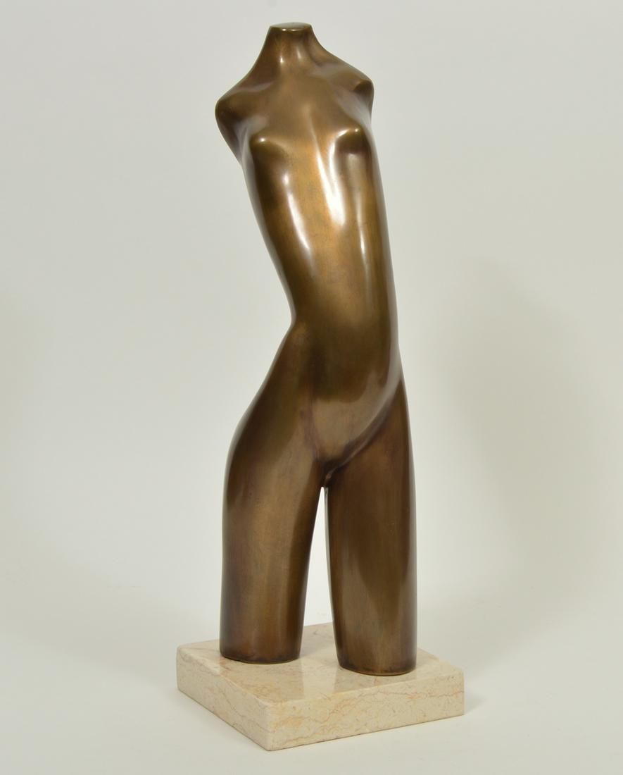 Hagar Signed Bronze Woman's Torso (1 of 6)