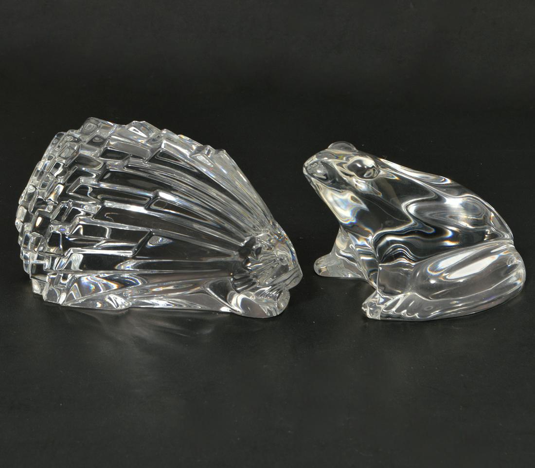 2 Baccarat Crystal Figurines Frog Porcupine (1 of 7)