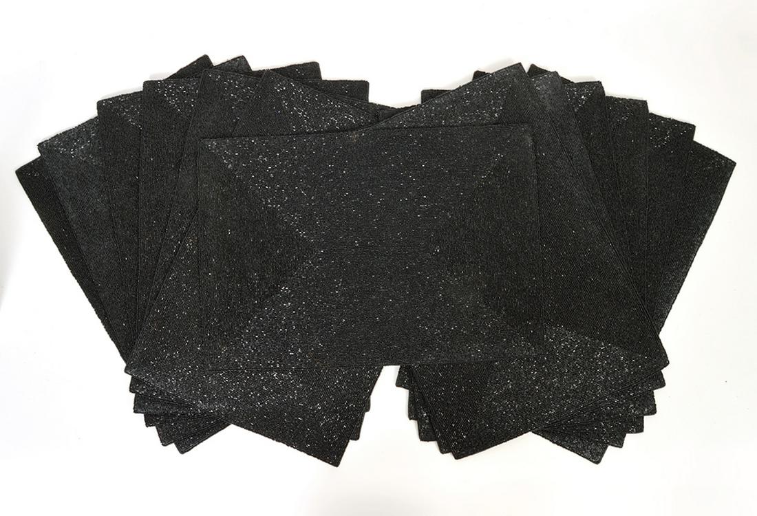 13 Kim Seybert Black Beaded Placemats (1 of 5)