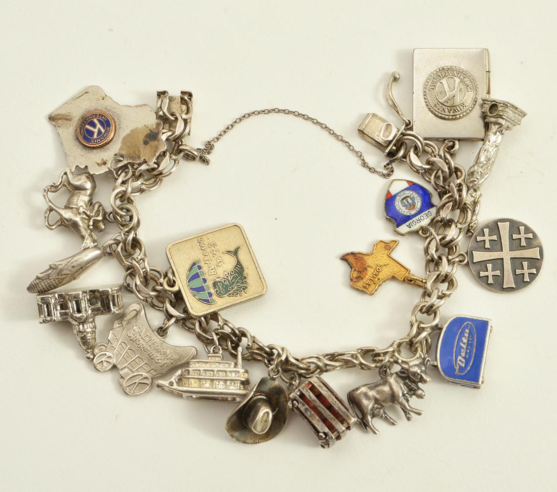 Sterling Silver Charm Bracelet (1 of 9)