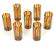 7 Italian 'Ribbon' Art Water Glasses - 2