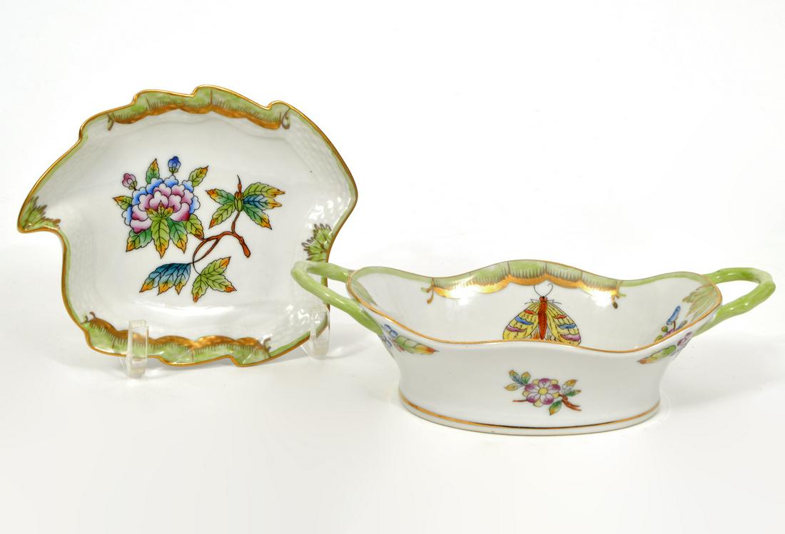 2 Pieces Herend Queen Victoria China Accessories (1 of 4)