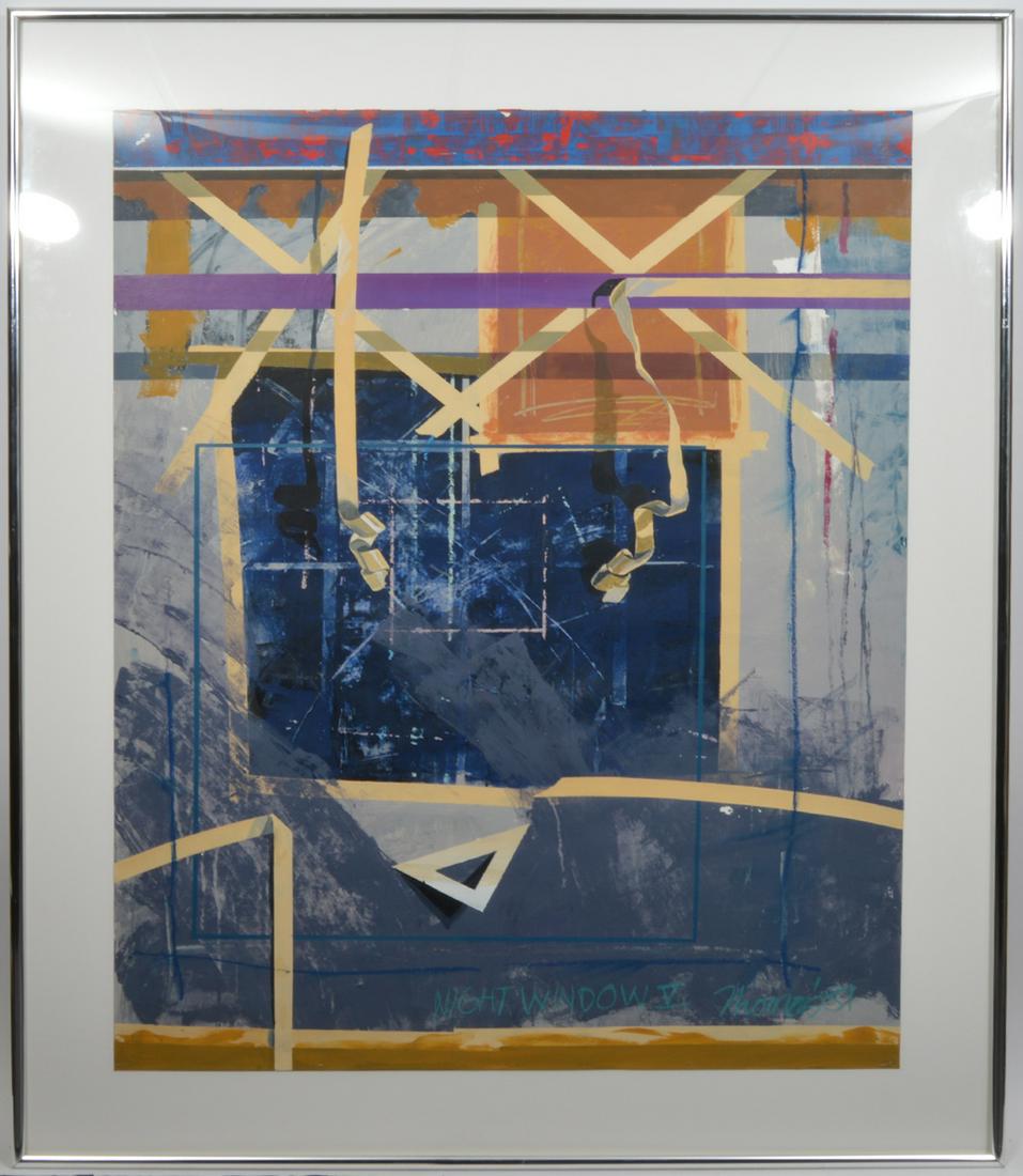 Signed Thomas Mixed Media Oil Abstract Painting (1 of 11)