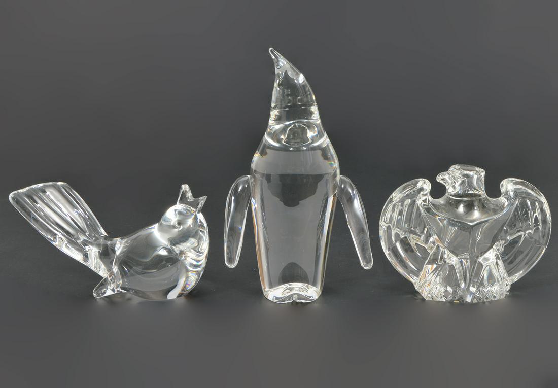 3 Steuben Crystal Animal Figures (1 of 5)