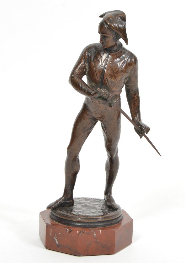 Auguste Louis Lalouette 19th C. Bronze Figure (1 of 8)