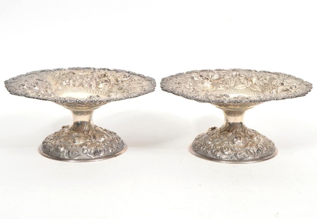 2 Sterling Stieff Baltimore Rose Compotes (1 of 9)
