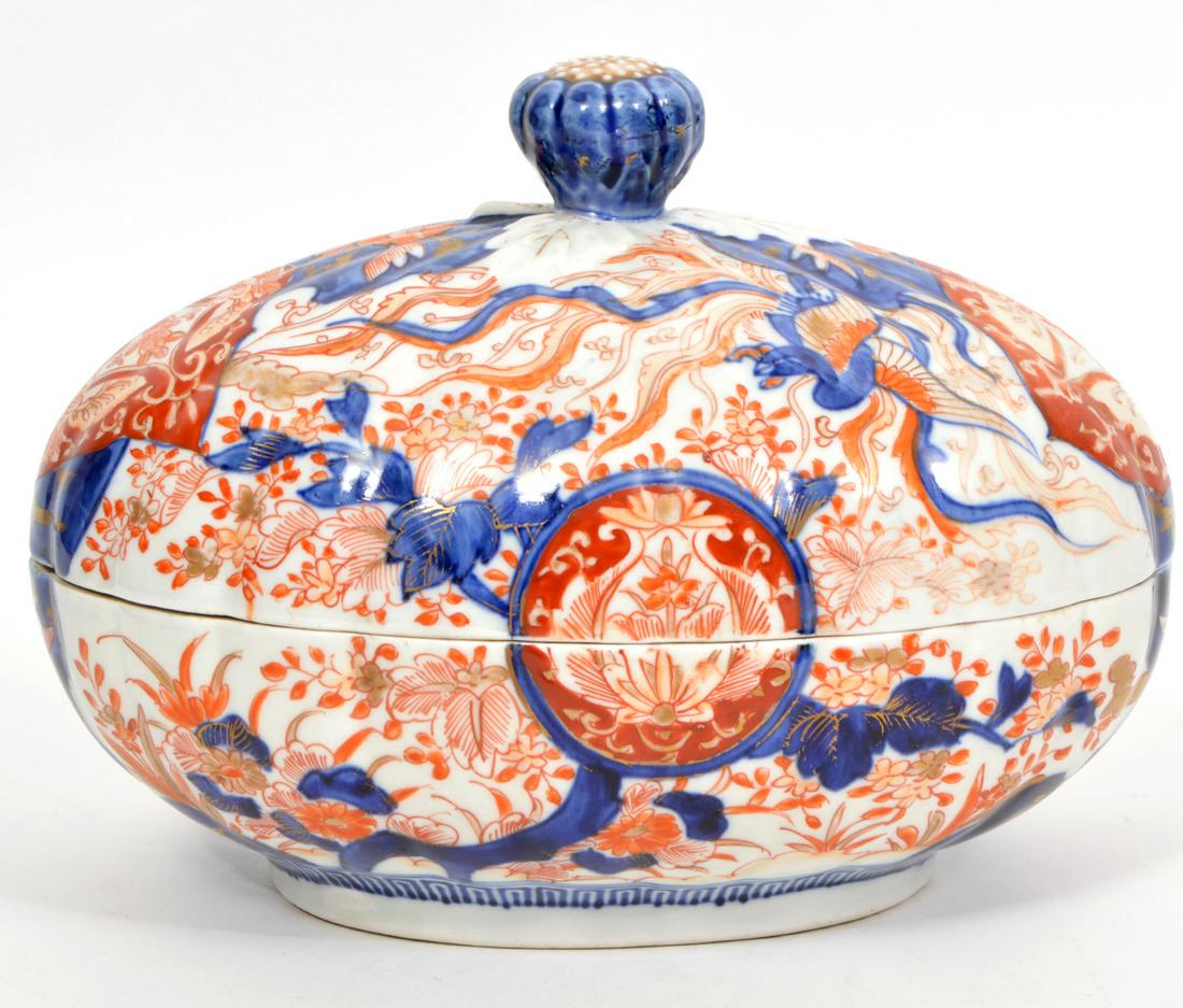 Unusual Japanese Imari Lidded Tureen (1 of 8)