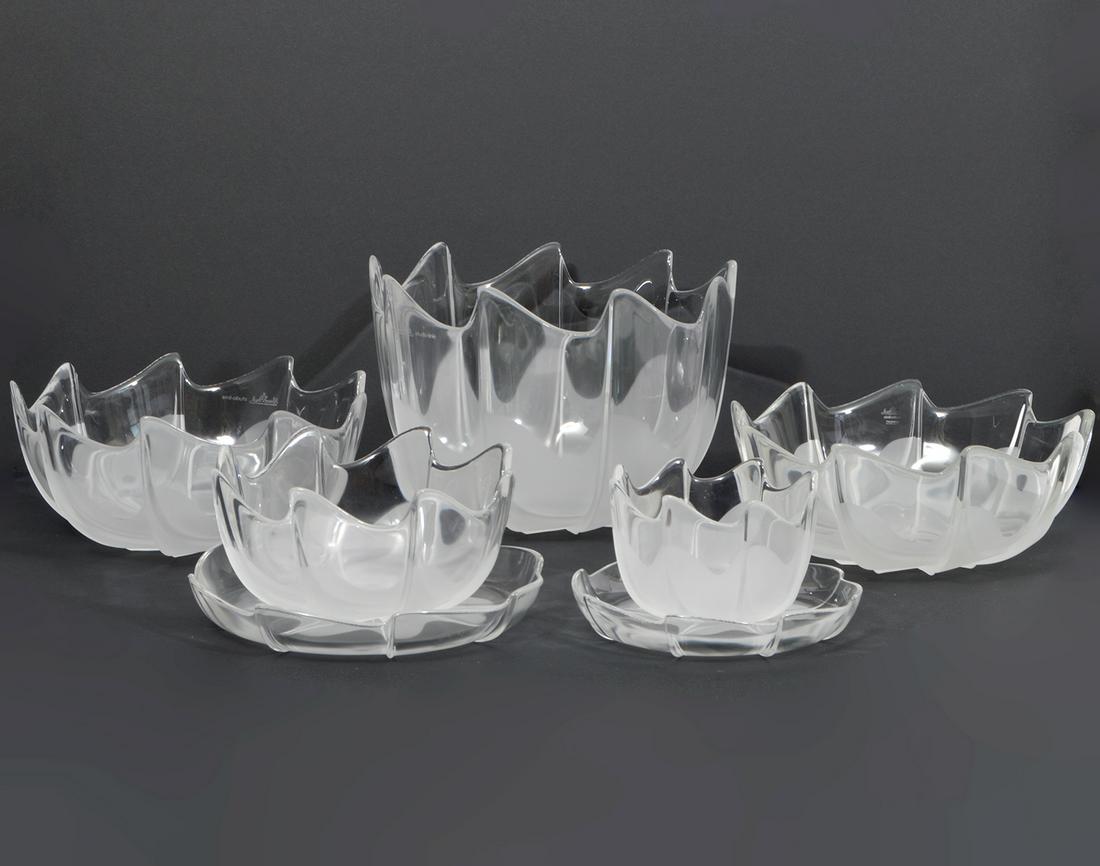 7 Pcs. Rosenthal Studio Line Crystal Wave Set (1 of 13)