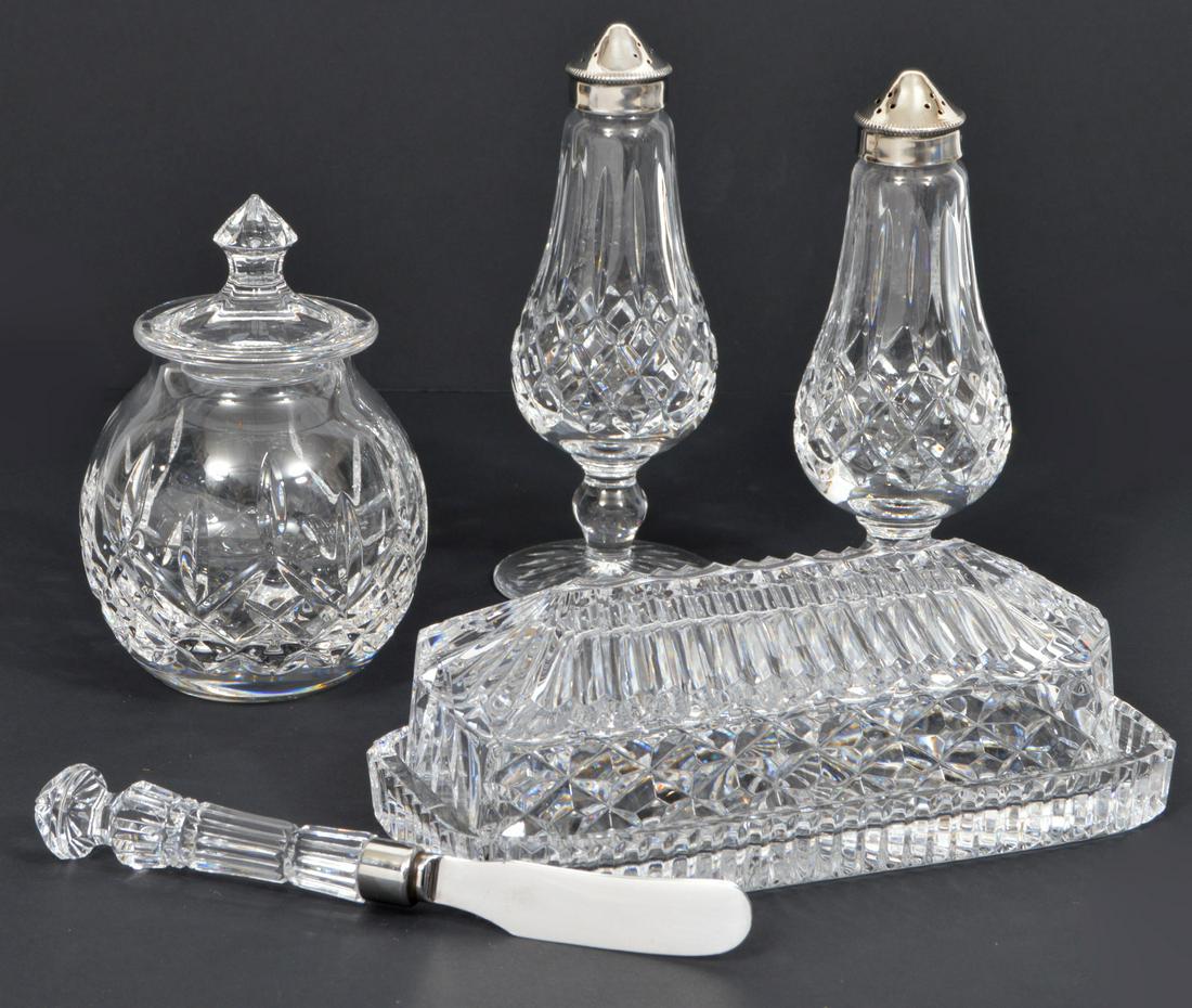 Waterford Crystal S&P, Butter Dish, Knife, Sugar (1 of 8)