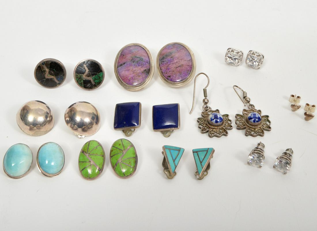 Assortment 11 Multi Stone Pierced & Clip Earrings (1 of 5)