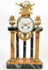 French Mantle Clock Marble Base Bronze Mounts