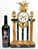 French Mantle Clock Marble Base Bronze Mounts - 2