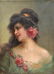 Wonderful 19th Ct. Oil Painting of Young Lady