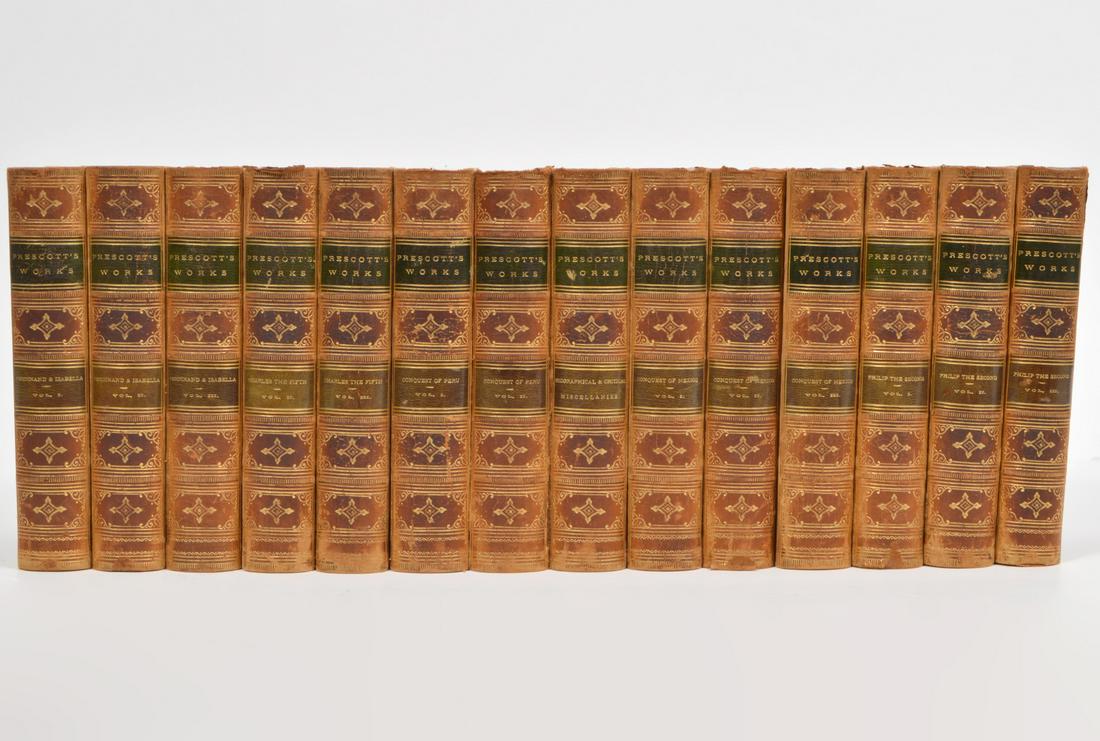 14 Books by William Prescott 'Prescott's Works' (1 of 11)