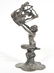 Art Nouveau Silvered Metal Figural Glass Holder - 3