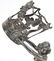 Art Nouveau Silvered Metal Figural Glass Holder - 4