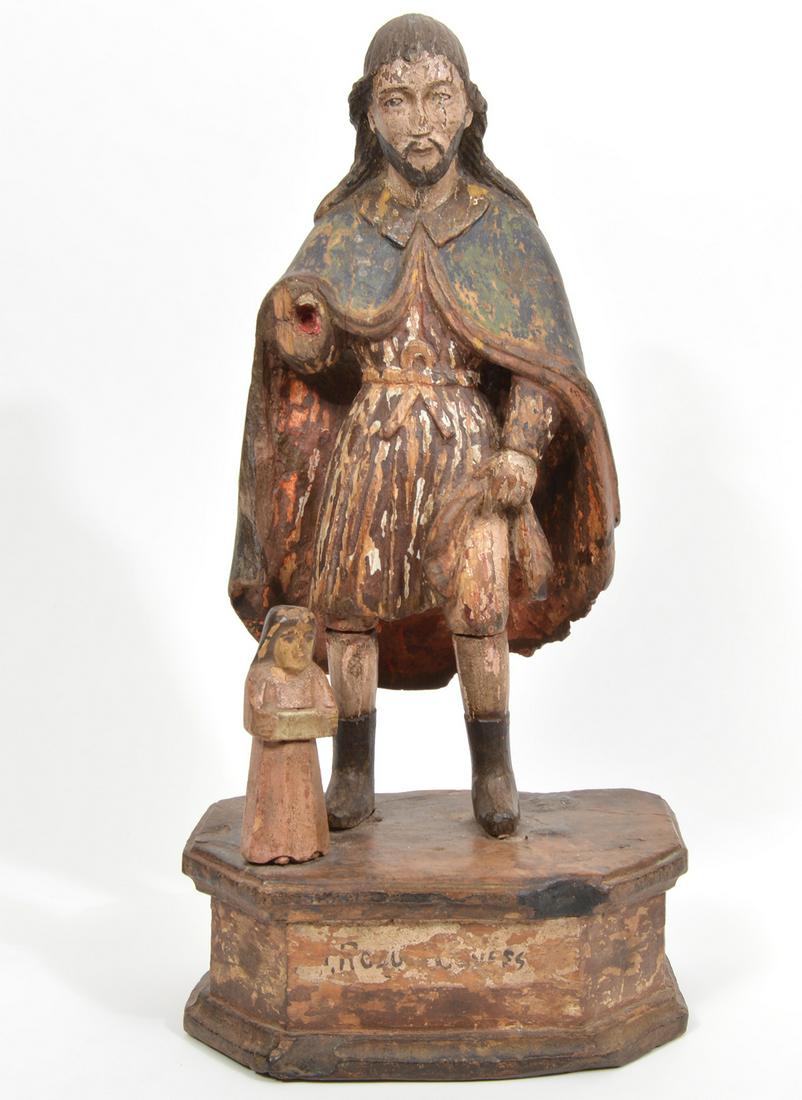 Antique Spanish Colonial 18th C. Santos (1 of 10)