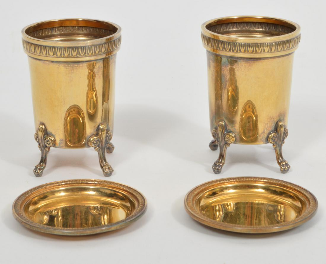 4 Pcs. Gold Wash 800 Silver with Hallmarks (1 of 9)