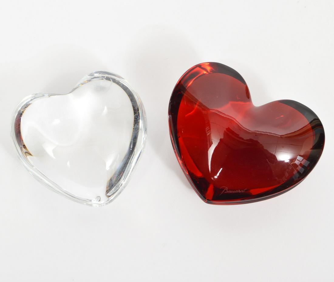 Baccarat Red ZinZin Heart & Clear Puffy Heart (1 of 5)