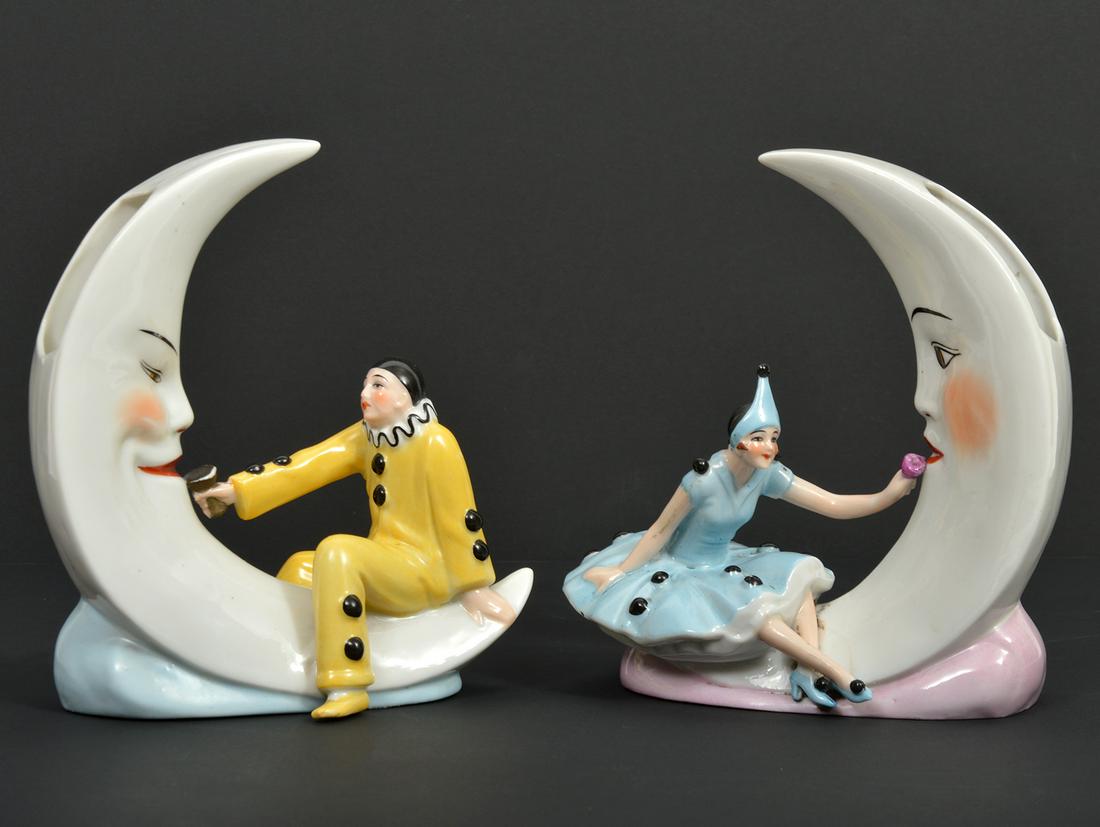 2 Vases Attr. Schafer & Vater Porcelain (1 of 6)