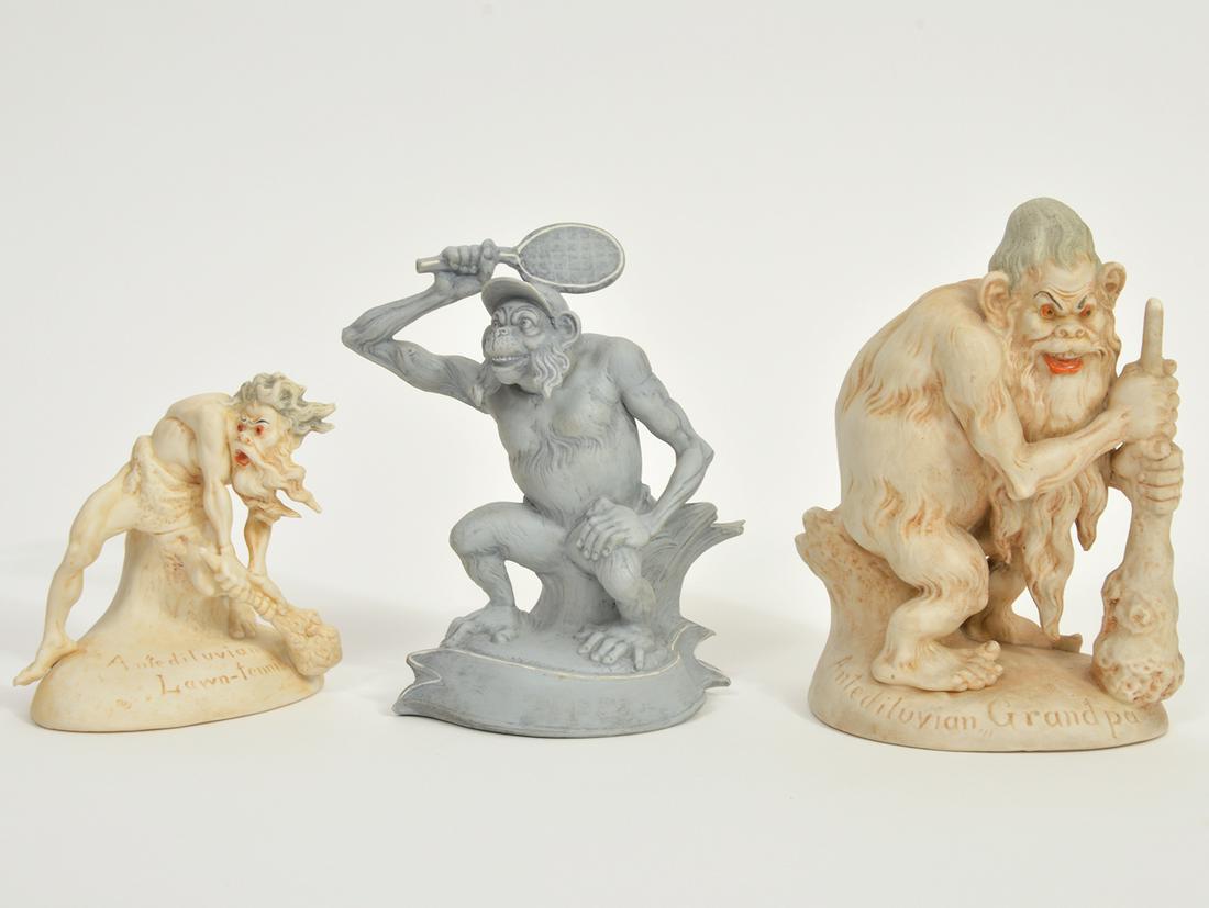 3 German Bisque Figures Early 20th Ct. (1 of 9)