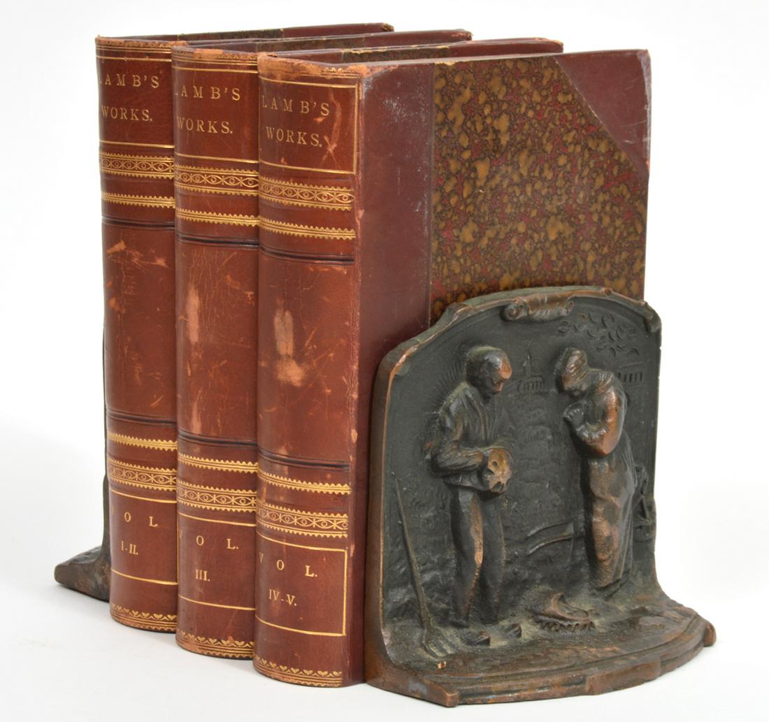 Lamb's Works' Vols. I-V & 'The Angelus' Bookends (1 of 8)