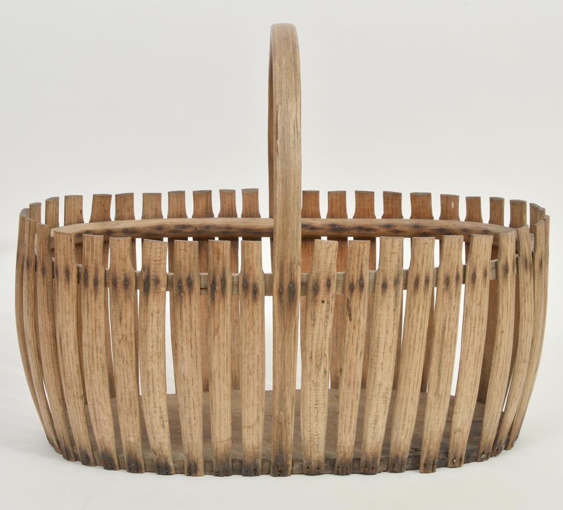 Early American Oak Drying Basket with Handle (1 of 8)