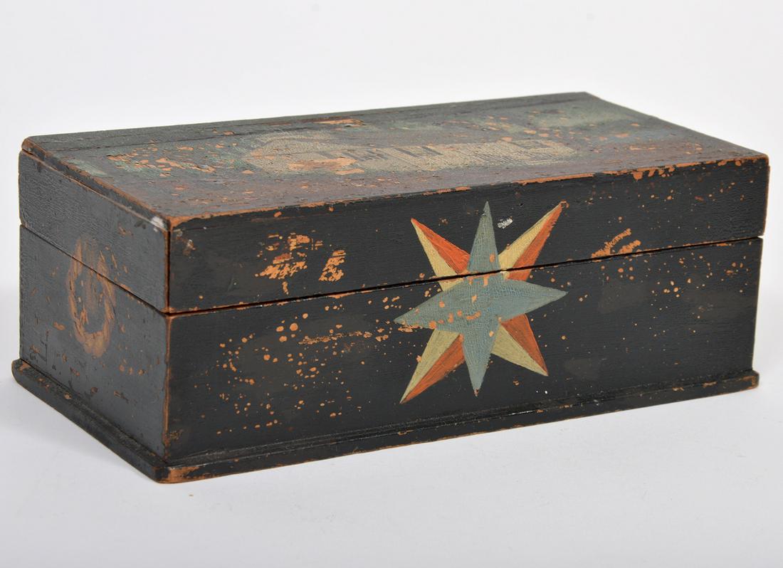 Late 19th C. Hand Painted Wood Box (1 of 7)