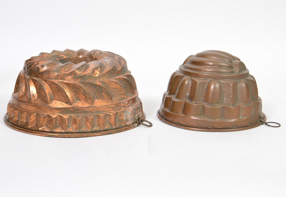 2 Copper Turks Head Jello Molds (1 of 7)