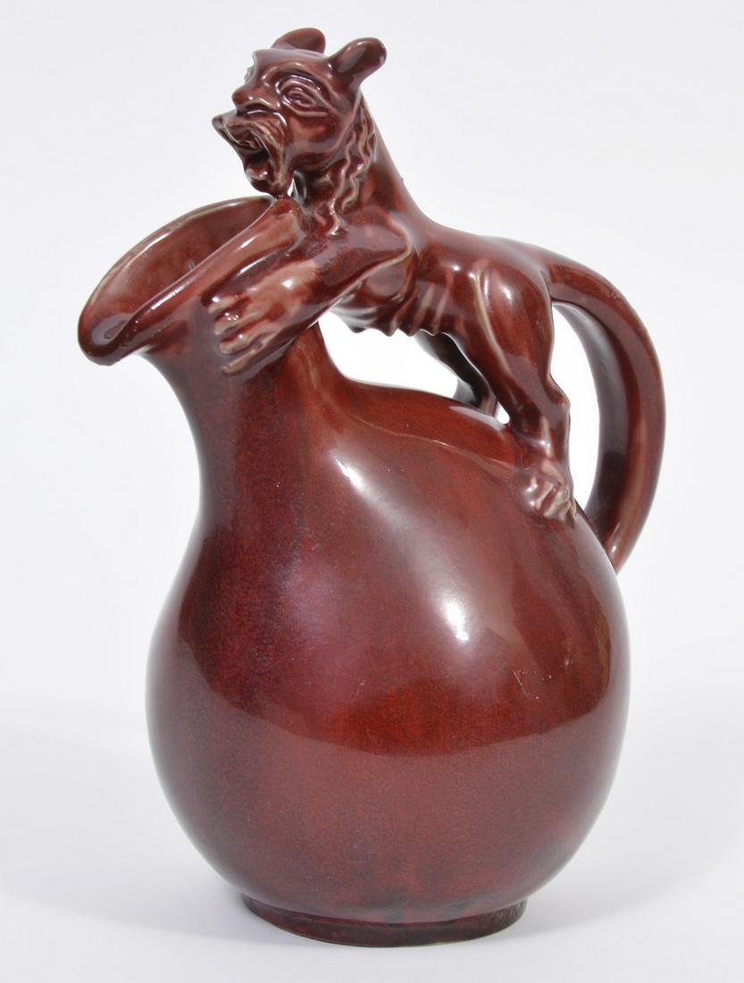 Red Royal Copenhagen Lion Jug (1 of 7)