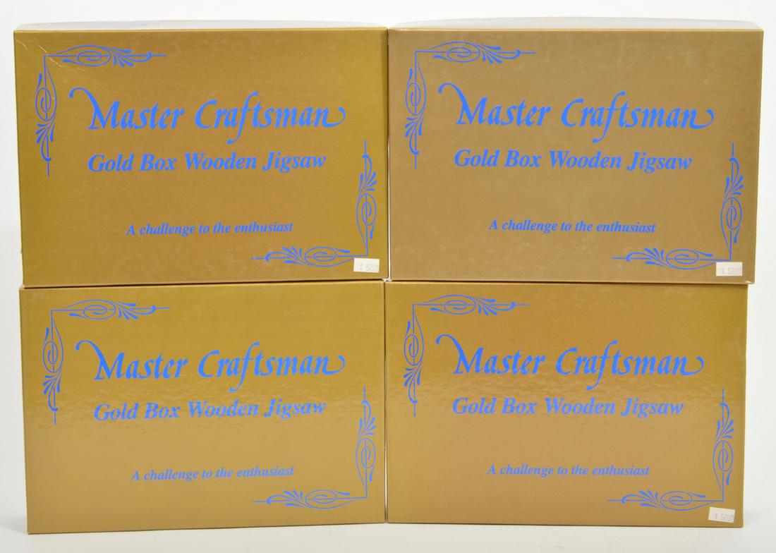 4 Master Craftsman Gold Box Wooden 300 Pc Puzzles (1 of 6)