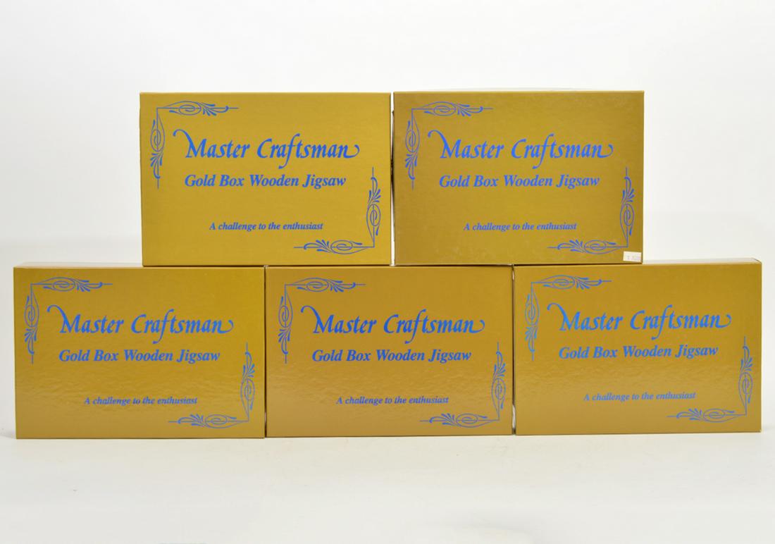 5 Master Craftsman Gold Box Wooden 500 Pc. Puzzles (1 of 6)