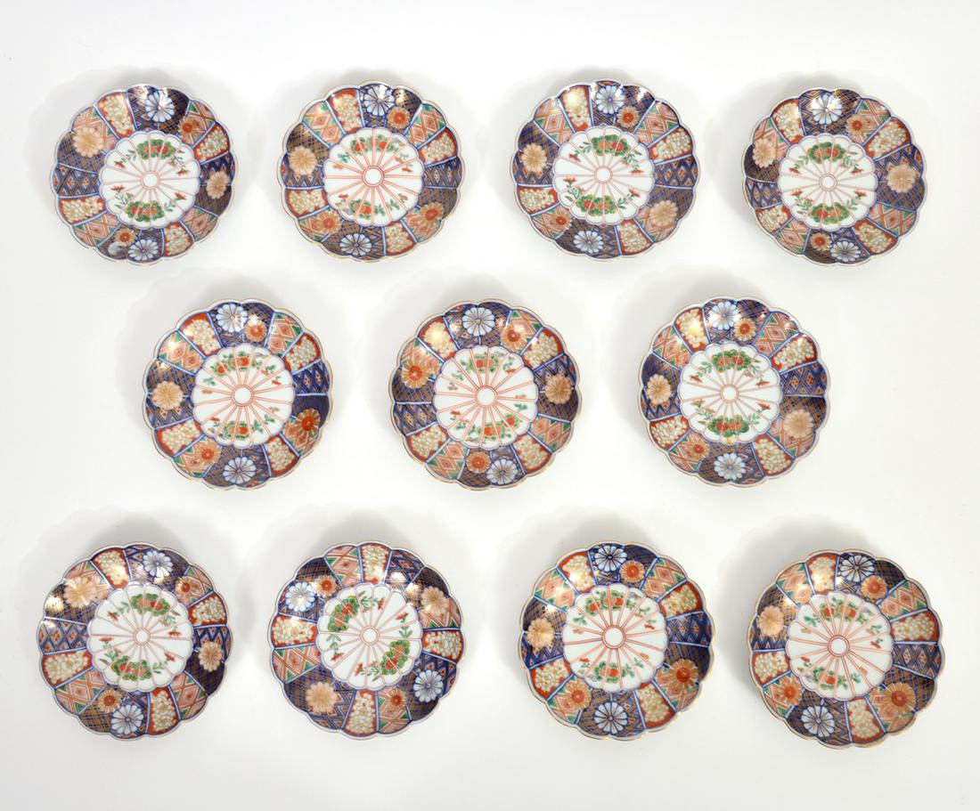 11 Small Japanese Imari Porcelain Plates (1 of 6)